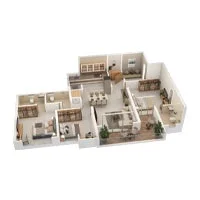 Codename Sankalp Ravet 3 BHK Floor Plan Image